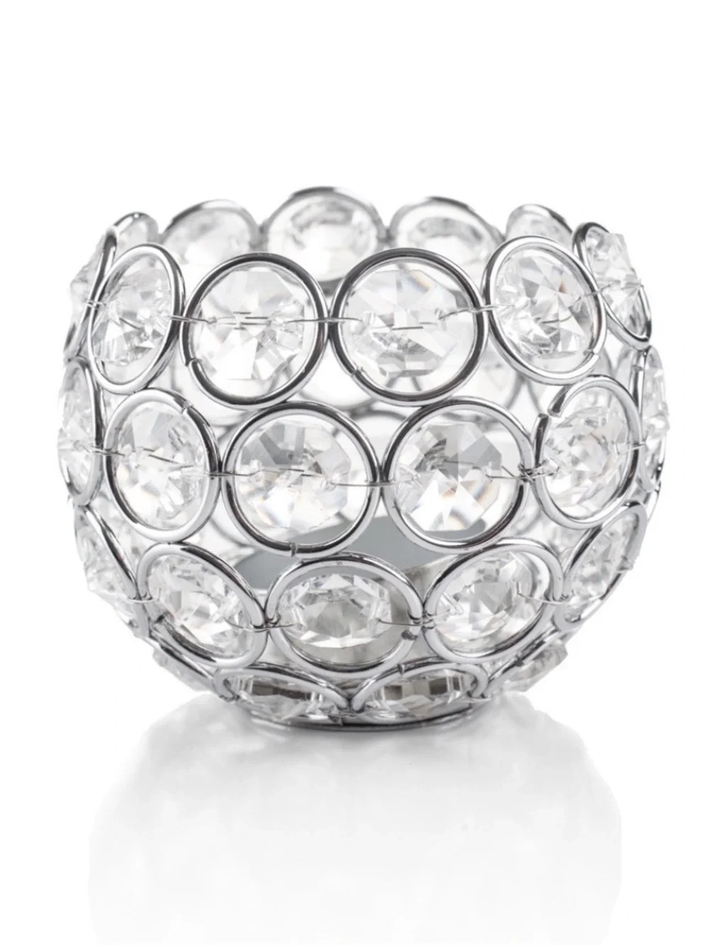 Beaded Globe Tea Light Holder